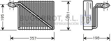 BUGOBROT 70-AIV148 - Evaporator, air conditioning car-mod.net