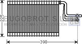 BUGOBROT 70-BWV365 - Evaporator, air conditioning car-mod.net