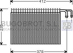 BUGOBROT 70-BWV268 - Evaporator, air conditioning car-mod.net