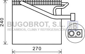 BUGOBROT 70-CRV125 - Evaporator, air conditioning car-mod.net