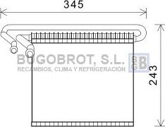 BUGOBROT 70-FDV491 - Evaporator, air conditioning car-mod.net