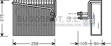 BUGOBROT 70-FTV072 - Evaporator, air conditioning car-mod.net