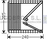 BUGOBROT 70-FTV381 - Evaporator, air conditioning car-mod.net