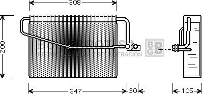 BUGOBROT 70-MSV455 - Evaporator, air conditioning car-mod.net