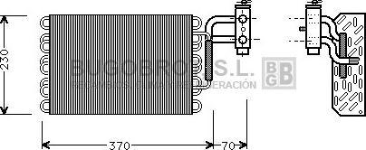 BUGOBROT 70-MSV002 - Evaporator, air conditioning car-mod.net