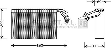 BUGOBROT 70-MSV317 - Evaporator, air conditioning car-mod.net