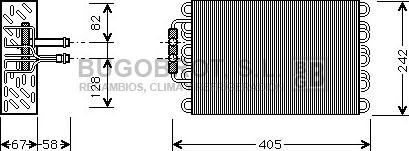 BUGOBROT 70-MSV375 - Evaporator, air conditioning car-mod.net