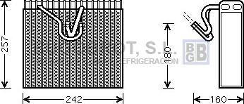 BUGOBROT 70-OLV328 - Evaporator, air conditioning car-mod.net