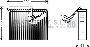 BUGOBROT 70-OLV372 - Evaporator, air conditioning car-mod.net