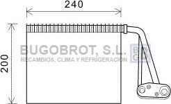BUGOBROT 70-RTV566 - Evaporator, air conditioning car-mod.net