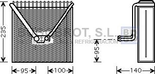 BUGOBROT 70-SAV011 - Evaporator, air conditioning car-mod.net