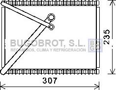 BUGOBROT 70-VOV156 - Evaporator, air conditioning car-mod.net