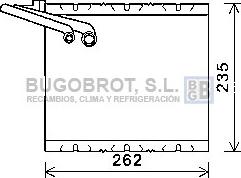 BUGOBROT 70-VOV157 - Evaporator, air conditioning car-mod.net