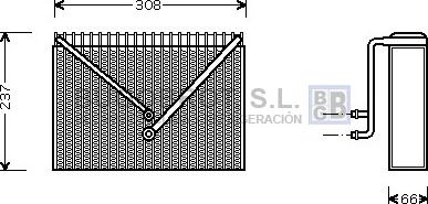 BUGOBROT 70-VOV106 - Evaporator, air conditioning car-mod.net