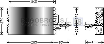 BUGOBROT 70-VWV077 - Evaporator, air conditioning car-mod.net