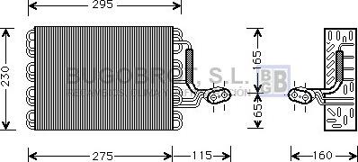 BUGOBROT 70-VWV168 - Evaporator, air conditioning car-mod.net