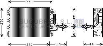 BUGOBROT 70-VWV171 - Evaporator, air conditioning car-mod.net