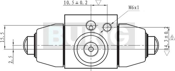 Burig B090001 - Wheel Brake Cylinder car-mod.net