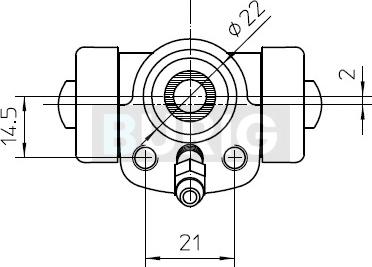 Burig B090008 - Wheel Brake Cylinder car-mod.net