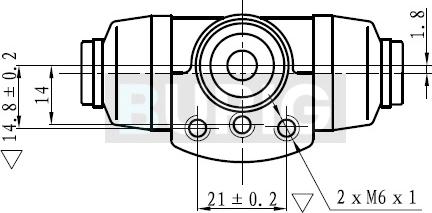 Burig B090016 - Wheel Brake Cylinder car-mod.net