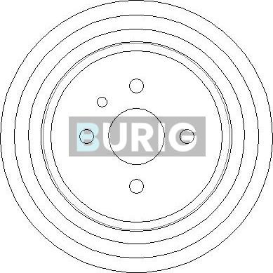 Burig B040045 - Brake Drum car-mod.net