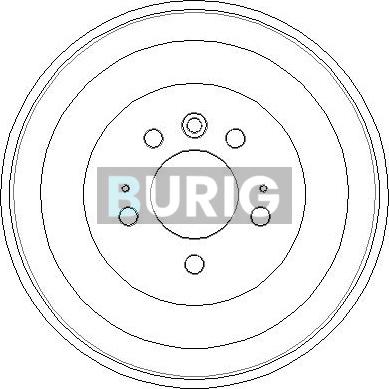 Burig B040140 - Brake Drum car-mod.net