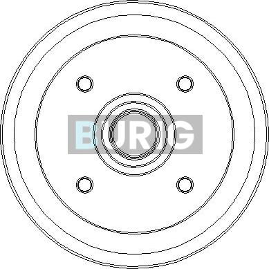 Burig B040102 - Brake Drum car-mod.net