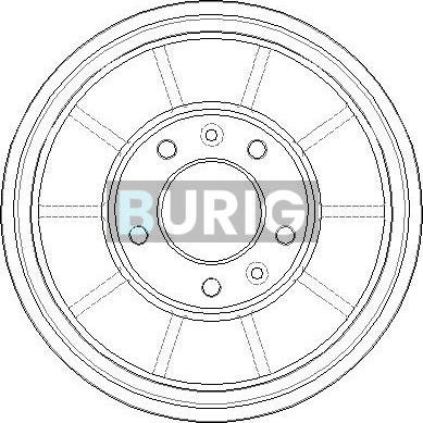 Burig B040127 - Brake Drum car-mod.net