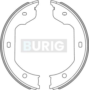 Burig B050009 - Drum Brake Shoe Set car-mod.net