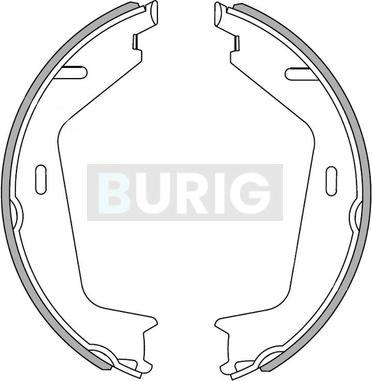 Burig B050007 - Drum Brake Shoe Set car-mod.net