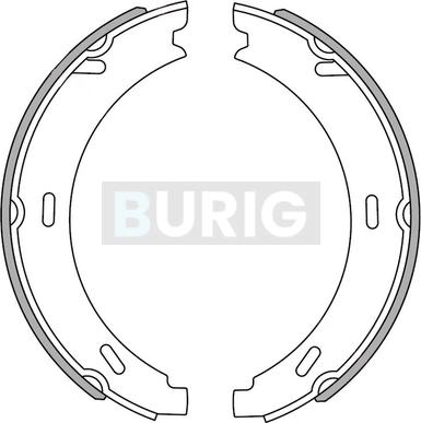 Burig B050012 - Drum Brake Shoe Set car-mod.net