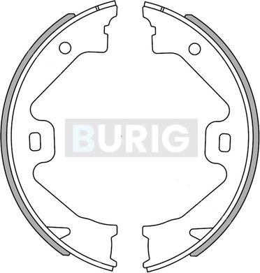 Burig B050083 - Drum Brake Shoe Set car-mod.net