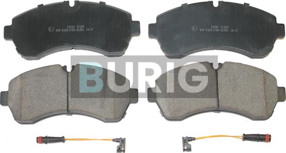Burig B020456 - Brake Pad Set, disc brake car-mod.net