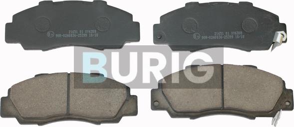 Burig B020423 - Brake Pad Set, disc brake car-mod.net