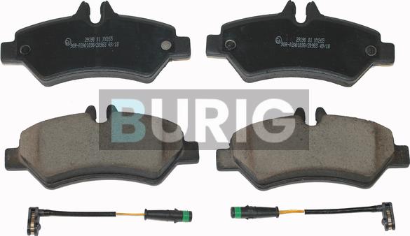 Burig B020052 - Brake Pad Set, disc brake car-mod.net