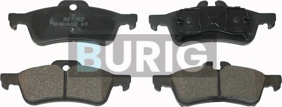 Burig B020067 - Brake Pad Set, disc brake car-mod.net