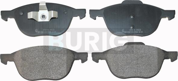 Burig B020004 - Brake Pad Set, disc brake car-mod.net