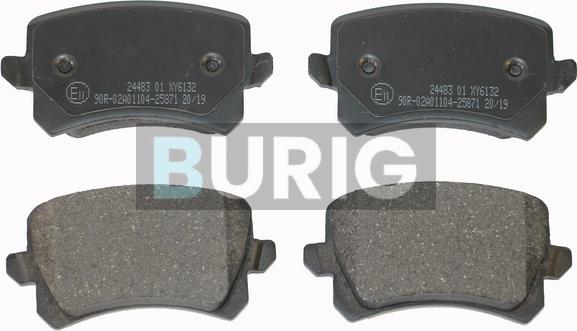 Burig B020038 - Brake Pad Set, disc brake car-mod.net