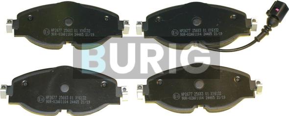 Burig B020033 - Brake Pad Set, disc brake car-mod.net