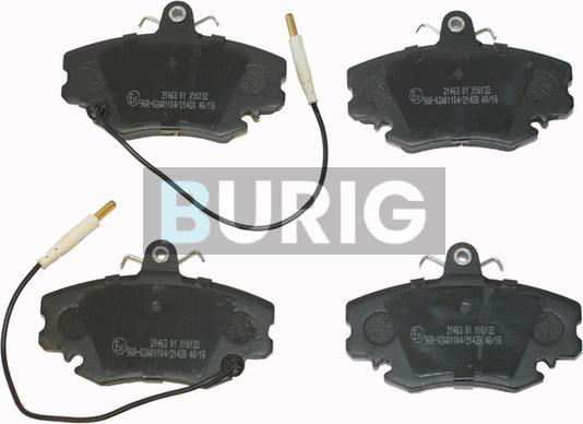 Burig B020026 - Brake Pad Set, disc brake car-mod.net