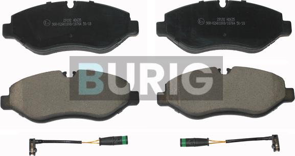 Burig B020100 - Brake Pad Set, disc brake car-mod.net
