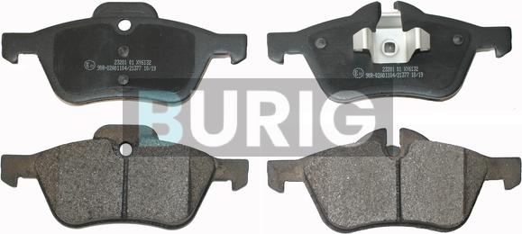 Burig B020110 - Brake Pad Set, disc brake car-mod.net