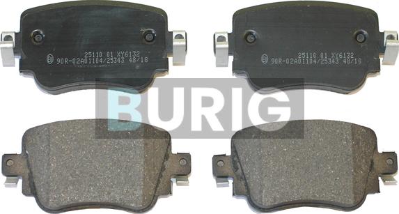 Burig B020395 - Brake Pad Set, disc brake car-mod.net