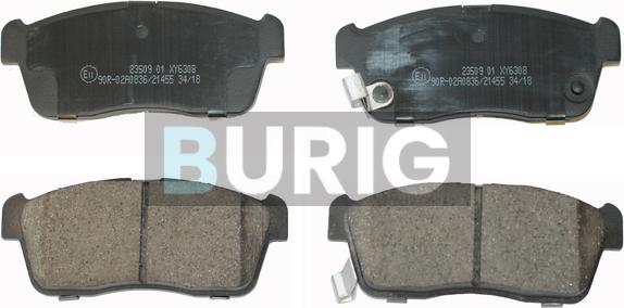 Burig B020250 - Brake Pad Set, disc brake car-mod.net
