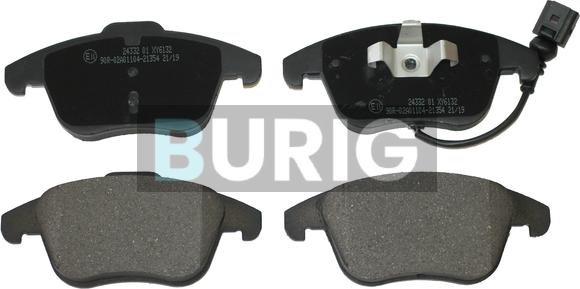 Burig B020206 - Brake Pad Set, disc brake car-mod.net