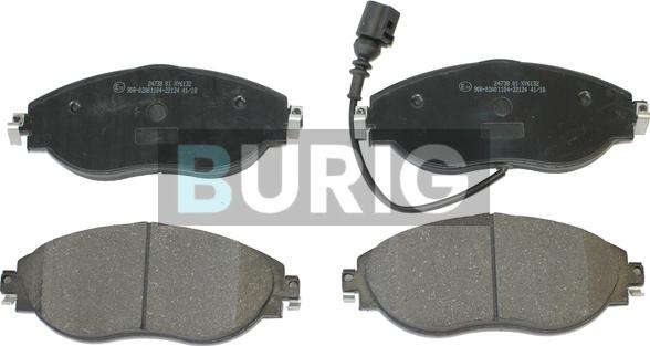 Burig B020217 - Brake Pad Set, disc brake car-mod.net