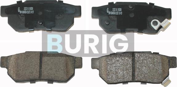 Burig B020288 - Brake Pad Set, disc brake car-mod.net