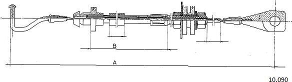 Cabor 10.090 - Accelerator Cable car-mod.net