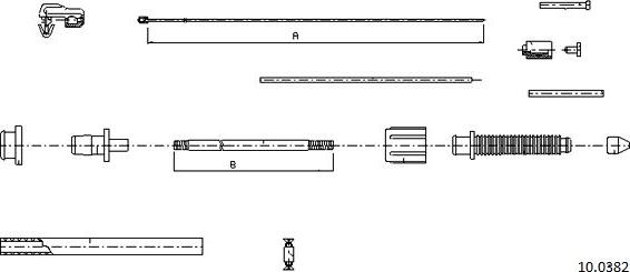Cabor 10.0382 - Accelerator Cable car-mod.net
