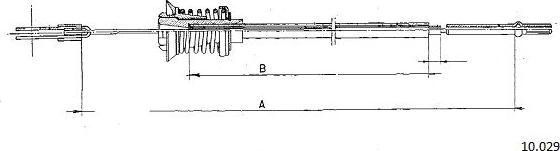 Cabor 10.029 - Accelerator Cable car-mod.net